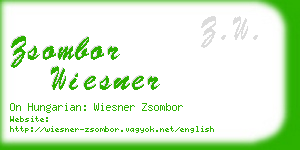 zsombor wiesner business card